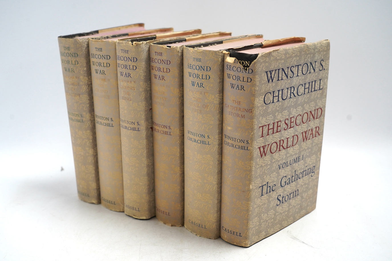 Churchill, Sir Winston - The Second World War. 1st editions, 6 vols. folded and other maps; publisher's cloth and d/wrappers. 1948-54. Condition - good